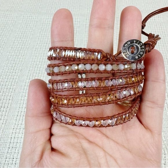 Victoria Emerson Prestack Pearl and Crystal Bracelet Set of Two - Picture 5 of 6